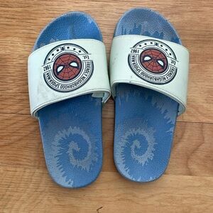 EUC Toddler size 11-12 Spider-Man slides